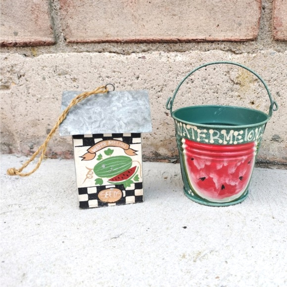2 Watermelon Country Vintage Items